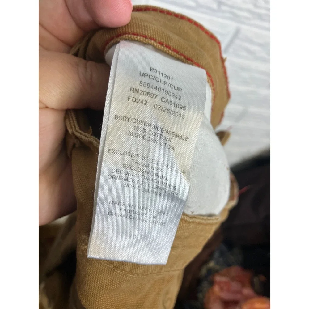 Dickies Carpenter Pants Women 10 Brown Excellent Urban Outfitters Duck Canvas‎